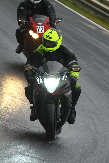 It's wet and slippery as a politician on the make. But we're still enjoying ourselves...