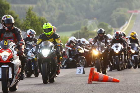 Group riding out on the first day. Still brisk but sunny and dry and about as good fun as there is...