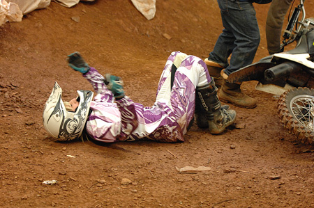 Laura, being the friendly sort, wanted to get better acquainted with the mud...