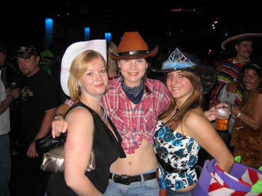 The cowgirls. Note the wings I've collected...