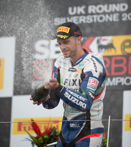 Leon Camier is one of our favourite riders...and it's great to see him on the podium again.