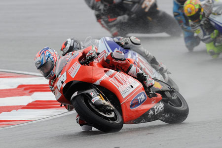 Nicky hayden had the ride of the year, I'd say. Here he fights off Lorenzo (Ducati)
