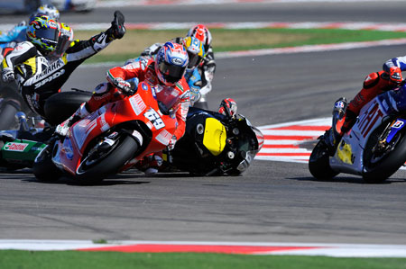 Alex de Angelis gets eliminated from the San Marino round of the "How to make friends and earn respect" competition...