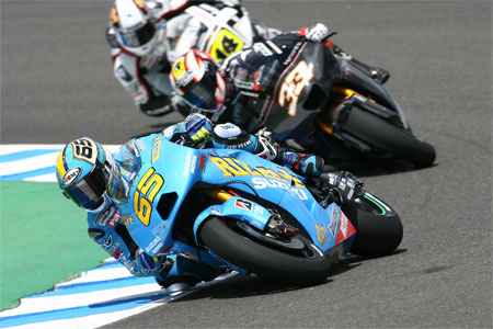 is Capirossi proving that it's not the size of the dog in the fight so much as the size of the fight in the dog...
