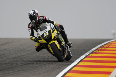 Ben Spies, man of the match without any shadow of a doubt. Watch this lad - I think he's going to be quite handy next season... (Pic: Yamaha)