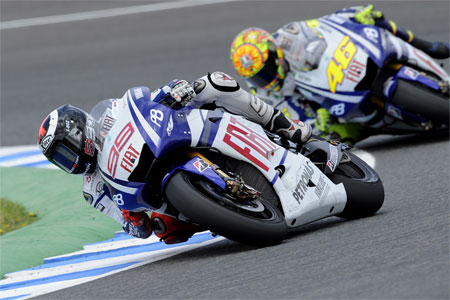 And just a few moments later. Same corner, next lap...