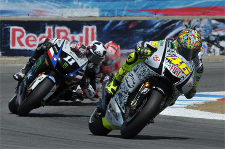 Valentino Rossi got off to a slow start...(Pic: Yamaha)