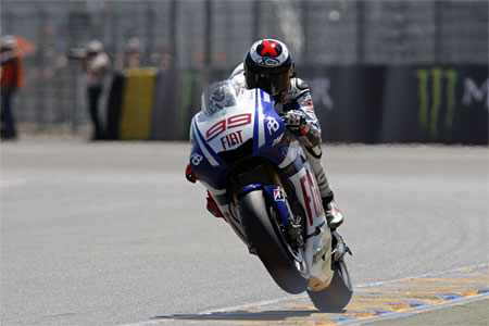 Jorge Lorenzo was the man to beat almost all weekend...(Yamaha)
