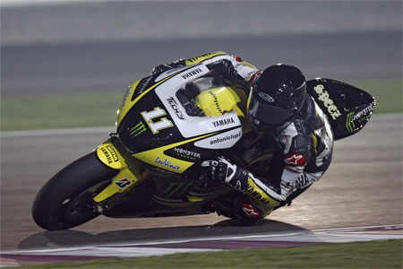 Ben Spies has taken to the MotoGP bike rather well it seems... (Yamaha)
