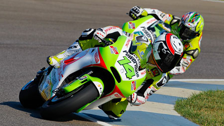 Randy de Puniet and Loris Capirossi enjoyed mixed fortunes...as always (Pic: MotoGP)