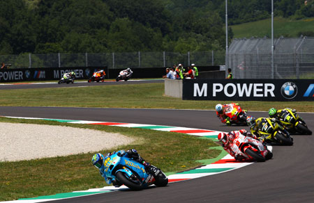 Alvaro Bautista ahead of a lot of people who aren't used to seeing the back of the Suzuki. Now if only they could make the tyres last... (Pic: Suzuki)