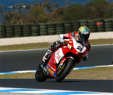 Troy Bayliss, the man to beat on his home turf...and with a point to prove as well.