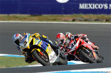 Biaggi may have the ability to rub people up the wrong way...but he can't half ride a motorbike.
