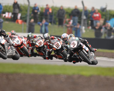 Max looks worried. And so he should with that lot breathing down his neck...