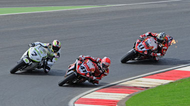 The main race within a race. Haga and Corser fight for second in the championship while Checa avoids getting flambeed...