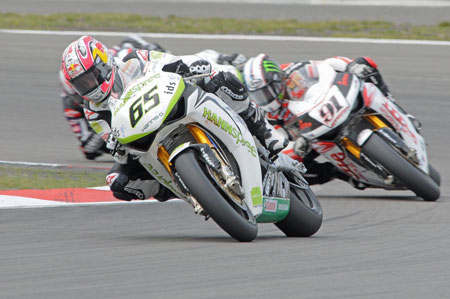 Man of the race (though perhaps no longer on Haga's Christmas card list) Jonathan Rea.
