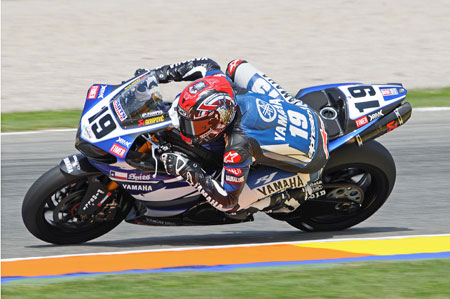 Ben Spies did his best to interfere with Max Biaggi's qualifying dominance...and ended up on pole.