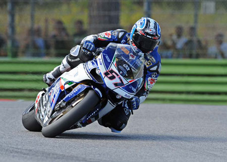 Lorenzo Lanzi rode an absolute blinder all weekend - possibly the best since before he got the Xerox Ducati ride in 2005...