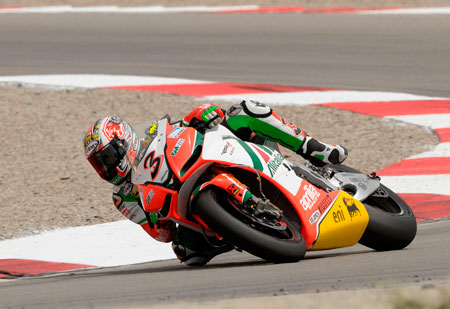 Max Biaggi and the Aprilia are a devastatingly strong package, and are getting harder to beat each meeting... (Pic: Aprilia)