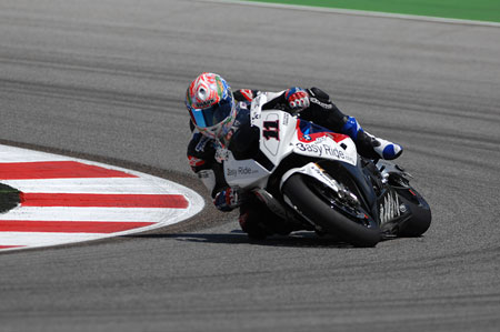 Troy Corser achieved the perfect lap - fastest in every sector, bang on his ideal time - to smash the lap record and take a well deserved Superpole win