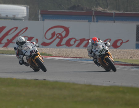 It could only end in tears...but it went on lap after lap after lap before it all went wrong. Guintoli and Smrz.