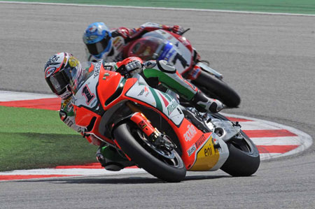 Biaggi must have thought he'd got away with it. He would have done, too, if it wasn't for that meddling Checa...