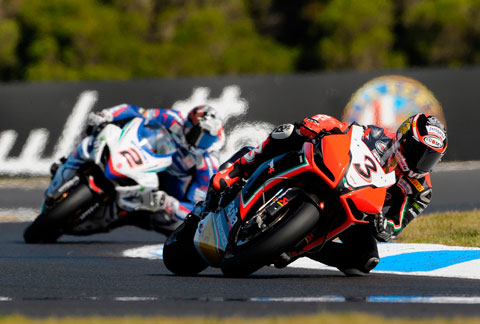 Max Biaggi rode like a man posessed to complete an astonishing comeback. (Pic: Aprilia)