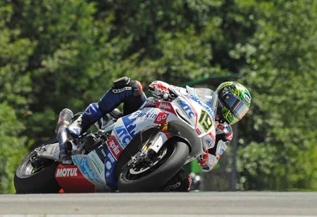 Chaz Davies had a disappointing first race, as did several others, but rtaher redeemed himself in race 2...
