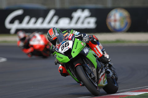 Tom Sykes made no mistake when he took the Kawasaki ti its second pole position of the year...