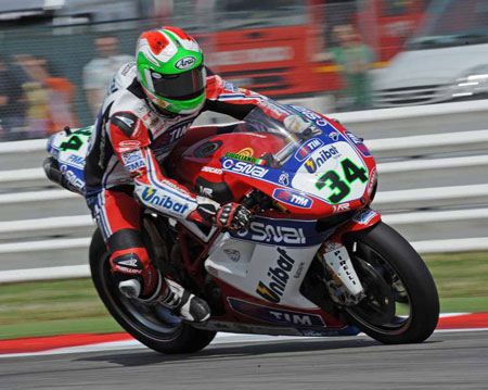Davide Guigliano is steadily improving. Now all he needs to do is stay on the bike...